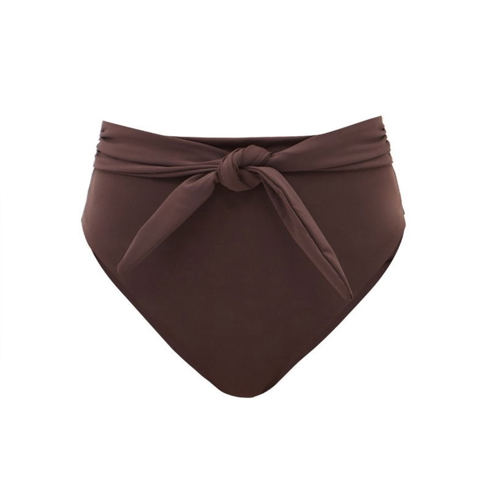 Mara Hoffman Goldie High Waisted Tie Bikini Bottoms Size Small New